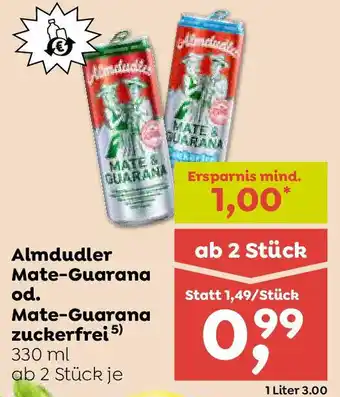 ADEG Almdudler Mate-Guarana od. Mate-Guarana zuckerfrei Angebot