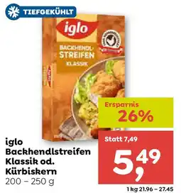 ADEG iglo Backhendlstreifen Klassik od. Kürbiskern Angebot