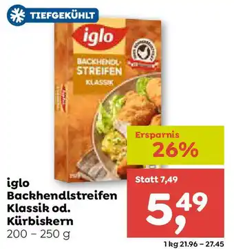 ADEG iglo Backhendlstreifen Klassik od. Kürbiskern Angebot