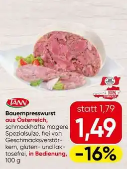 Spar Bauernpresswurst Angebot