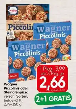 Spar Wagner Piccolinis oder Steinofenpizza Angebot