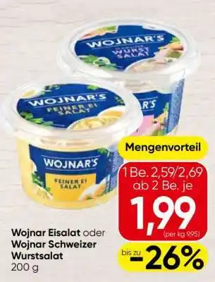 Spar Wojnar Eiersalat oder Wojnar Schweizer Wurstsalat Angebot