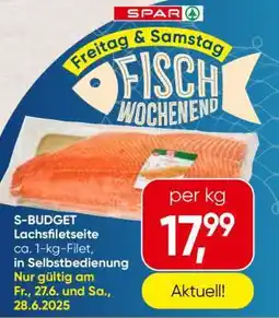 Spar S-BUDGET Lachsfiletseite Angebot