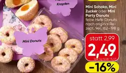 Spar Mini Schoko, Mini Zucker oder Mini Party Donuts Angebot