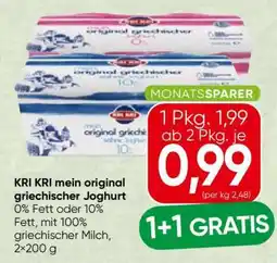 Spar Kri Kri mein original griechischer Joghurt Angebot