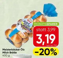 Spar Meisterbäcker Ölz Milch Brötle Angebot