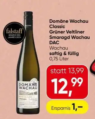 Spar Domäne Wachau Classic Grüner Veltliner Smaragd Wachau DAC Angebot
