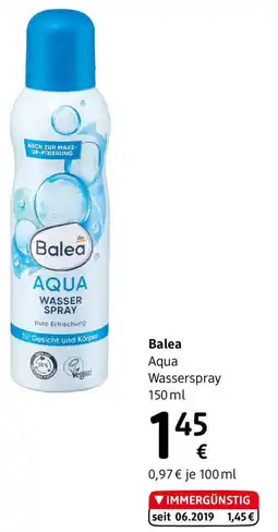 dm Balea Aqua Wasserspray Angebot