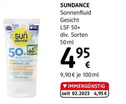 dm Sundance Sonnenfluid Gesicht LSF 50 Angebot