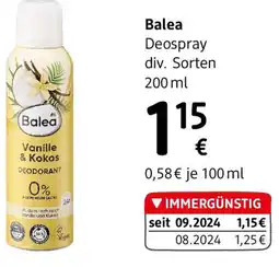 dm Deospray Vanille und Kokos Angebot
