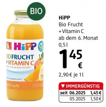 dm HiPP Saft Frucht + Vitamin C ab dem 6. Monat Angebot