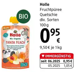 dm Holle Fruchtpüree Quetschie Angebot