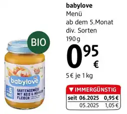 dm babylove Menü ab dem 5.Monat Angebot