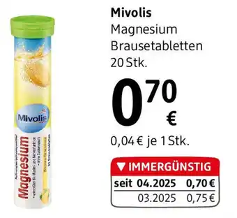 dm Mivolis Magnesium Brausetabletten Angebot