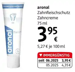 dm aronal Zahnpasta Zahnfleischschutz Angebot