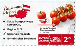 Billa Da komm' ich her! Rispenparadeiser Angebot