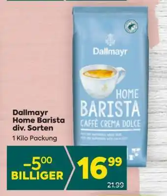 Billa Dallmayr Home Barista div. Sorten Angebot