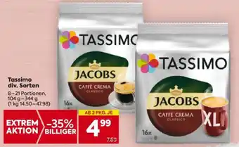 Billa Tassimo div. Sorten Angebot