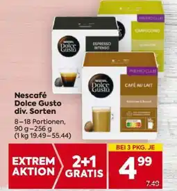 Billa Nescafé Dolce Gusto div. Sorten Angebot
