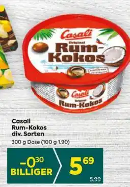 Billa Casali Rum-Kokos div. Sorten Angebot