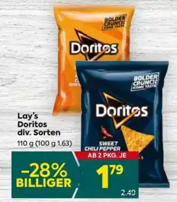 Billa Lay’s Doritos div. Sorten Angebot