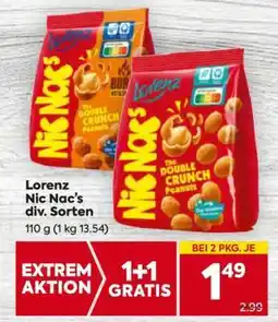 Billa Lorenz Nic Nac's div. Sorten Angebot