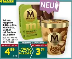 Billa Eskimo Magnum 3 Stk., 4 Stk., Mini 6 Stk., Becher od. Bonbon div. Sorten Angebot
