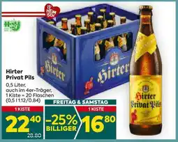 Billa Hirter Privat Pils Angebot