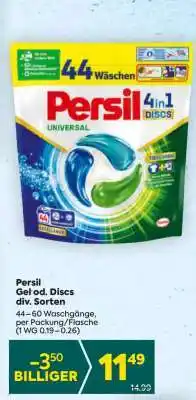 Billa Persil Gel od. Discs div. Sorten Angebot