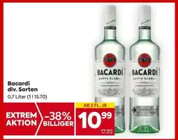 Billa Bacardi div. Sorten Angebot