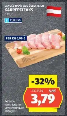 Hofer KARREESTEAKS natur Angebot