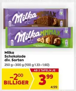 Billa Milka Schokolade div. Sorten Angebot