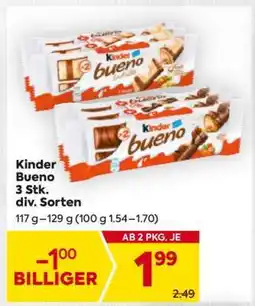 Billa Kinder Bueno 3 Stk. div. Sorten Angebot