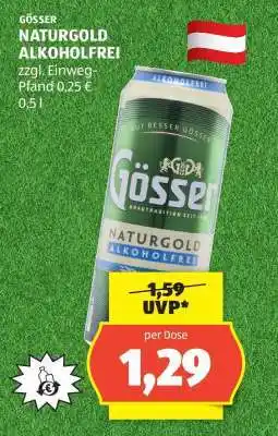 Hofer Gösser Naturgold alkoholfrei Angebot