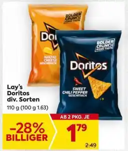 Billa Lay’s Doritos div. Sorten Angebot
