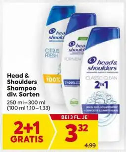 Billa Head & Shoulders Shampoo div. Sorten Angebot