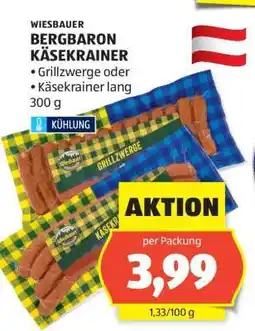 Hofer WIESBAUER BERGBARON KÄSEKRAINER Angebot