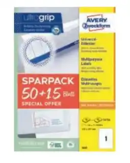 Metro Avery Zweckform Universaletiketten Angebot