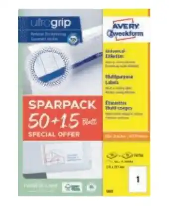 Metro Avery Zweckform Universaletiketten Angebot