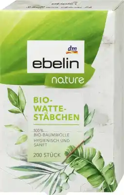dm Ebelin Bio-Wattestäbchen Nature Angebot