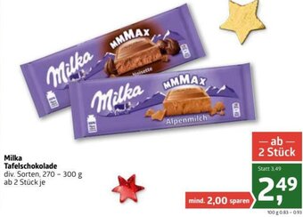 ADEG Milka Tafelschokolade 270-300g Angebot