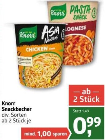 ADEG Knorr Snackbecher Angebot