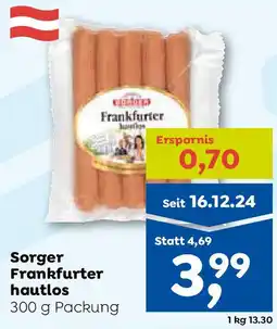 ADEG Sorger Frankfurter hautlos Angebot