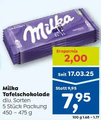 ADEG Milka Tafelschokolade Angebot
