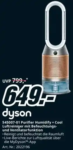 Media Markt 545007-01 Purifier HumidifyCool Luftreiniger mit Befeuchtungs und Ventilatorfunktion Angebot