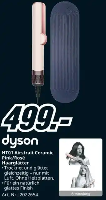 Media Markt HT01 Airstrait Ceramic Pink/Rosé Haarglätter Angebot