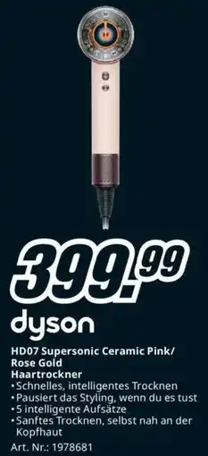 Media Markt HD07 Supersonic Ceramic Pink/ Rose Gold Haartrockner Angebot