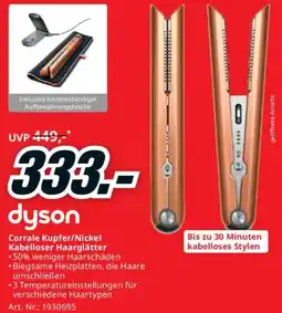 Media Markt Corrale Kupfer Nickel Kabelloser Haarglätter Angebot