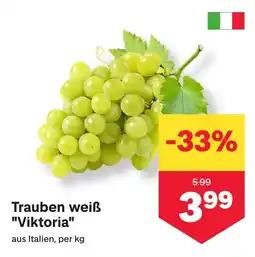 MPreis Trauben weiß Viktoria Angebot