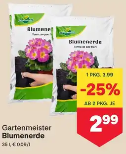 MPreis Gartenmeister Blumenerde Angebot